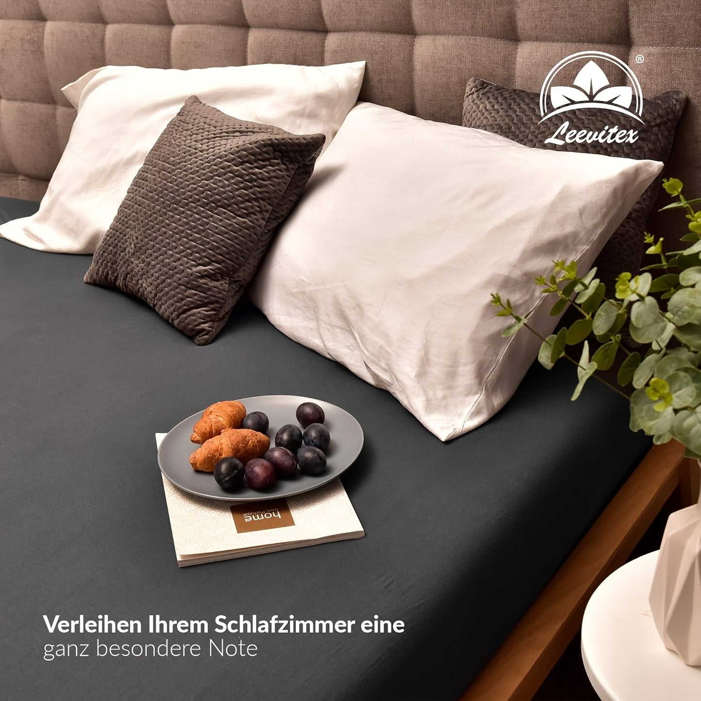Baumwolle Spannbettlaken – Hochwertig, 130 g/m², 30 cm Steghöhe, Atmungsaktiv & Weich, Pflegeleicht, Ganzjahres-Bettwäsche für Zuhause & Gästezimmer