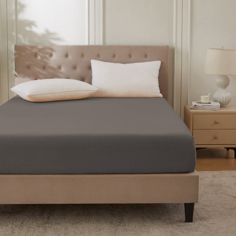 Baumwolle Spannbettlaken – Hochwertig, 130 g/m², 30 cm Steghöhe, Atmungsaktiv & Weich, Pflegeleicht, Ganzjahres-Bettwäsche für Zuhause & Gästezimmer