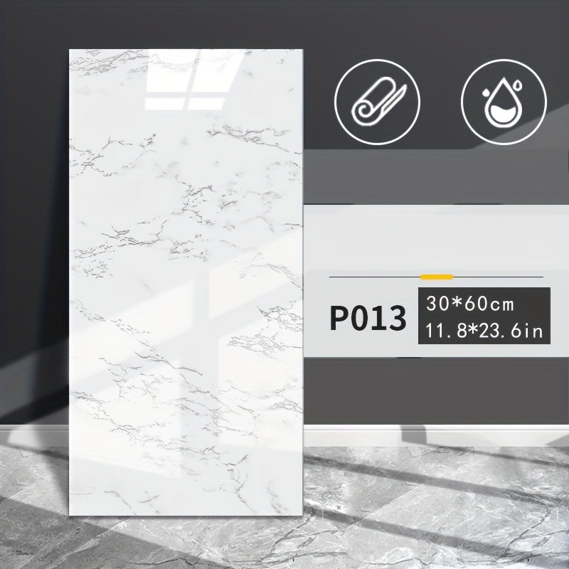 Produktbild von 52x Marmor-Design PVC Wandsticker – Wasserfest & abnehmbar für Bad, Küche, Wohnzimmer, Schlafzimmer – Renovierung & Dekoration – hochwertig verarbeitet für tägliche Anwendung