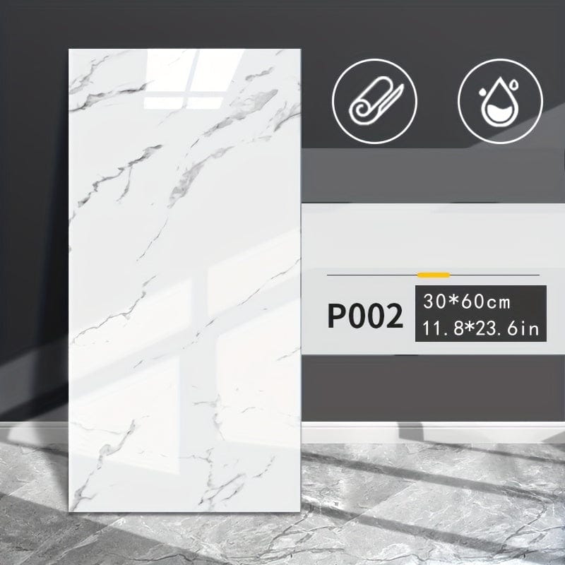 Produktbild von 52x Marmor-Design PVC Wandsticker – Wasserfest & abnehmbar für Bad, Küche, Wohnzimmer, Schlafzimmer – Renovierung & Dekoration – hochwertig verarbeitet für tägliche Anwendung