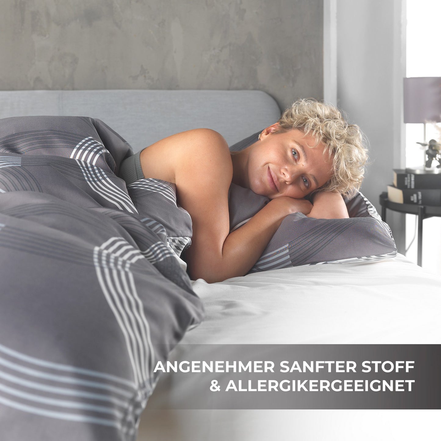 137 / 5.000 Bettwäsche 135X200 4tlg Set - Allergikergeeignetes Bettset - Bettlaken 135 X 200 & Kissenbezug 80X80 | Modern & Hochwertig