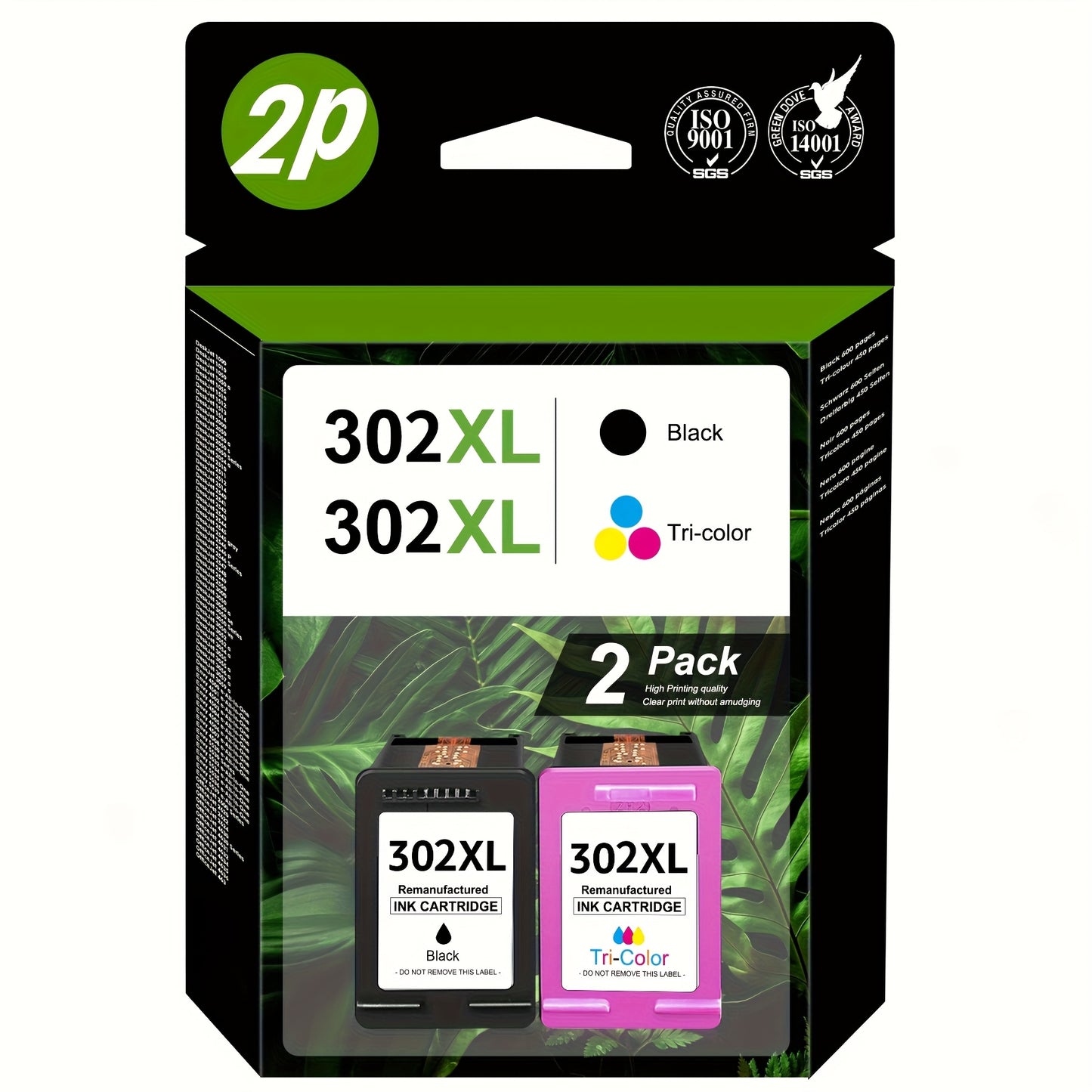 Multipack Druckerpatronen Ersatz für HP 302 / 302XL – kompatibel mit DeskJet, Envy & OfficeJet – Schwarz & Farbe – hohe Reichweite & klare Ausdrucke
