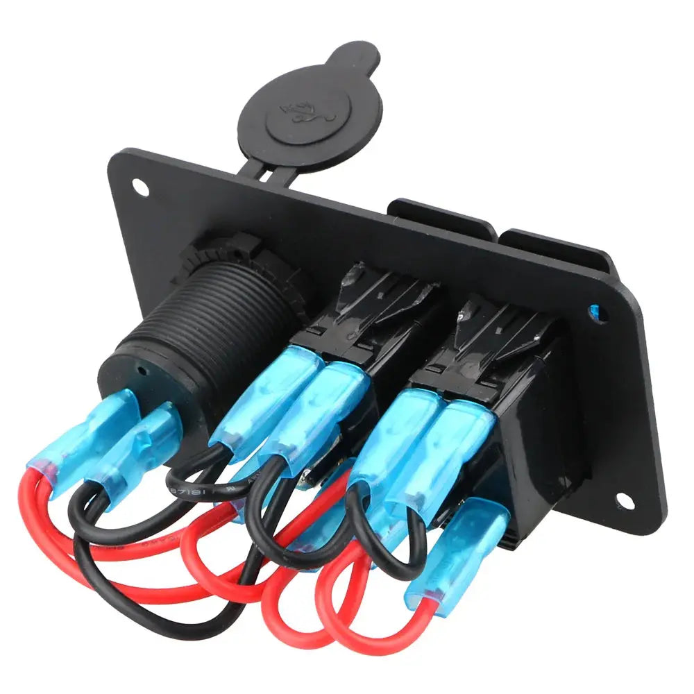 AINYSZIN Kfz-Schalterpanel Aluminium Dual USB - FUXL-Shopify