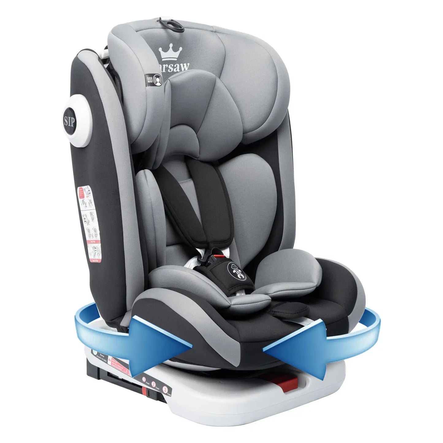 AP01 KL005 Kindersitz 360° drehbar ISOFIX 0-12 Jahre