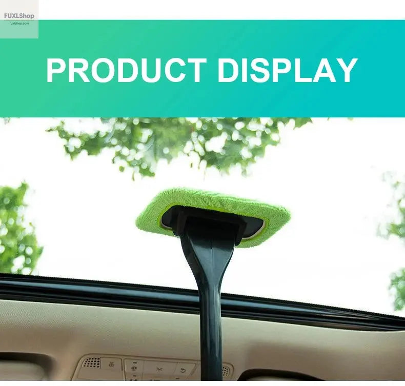 Autofenster-Reiniger-Bürstenset – Mikrofaser-Windschutzscheiben-Reinigungstool mit langem Griff, wiederverwendbar - FUXL-Shopify