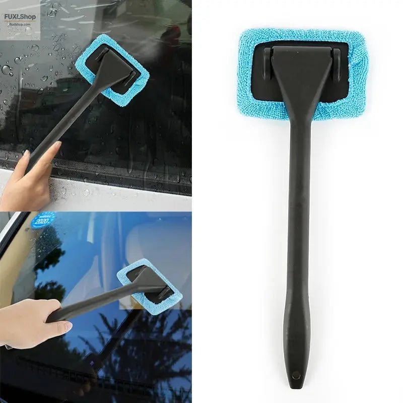 Autofenster-Reiniger-Bürstenset – Mikrofaser-Windschutzscheiben-Reinigungstool mit langem Griff, wiederverwendbar - FUXL-Shopify