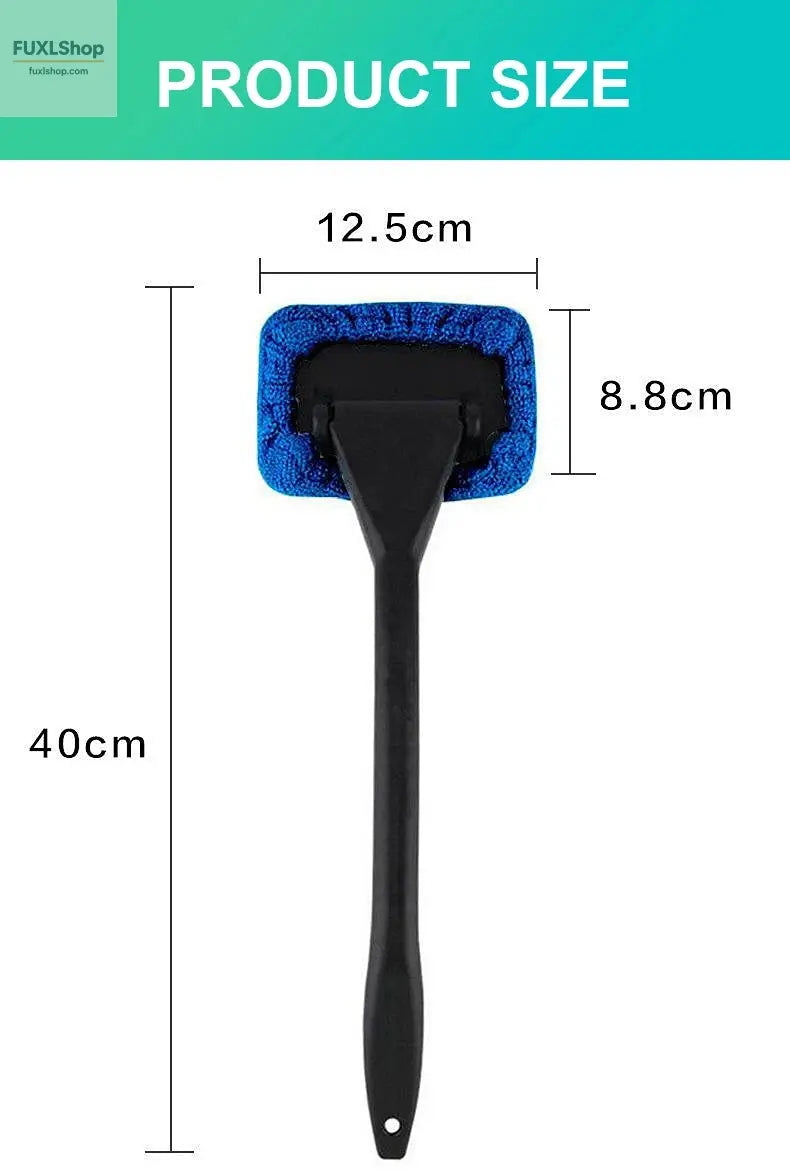 Autofenster-Reiniger-Bürstenset – Mikrofaser-Windschutzscheiben-Reinigungstool mit langem Griff, wiederverwendbar - FUXL-Shopify