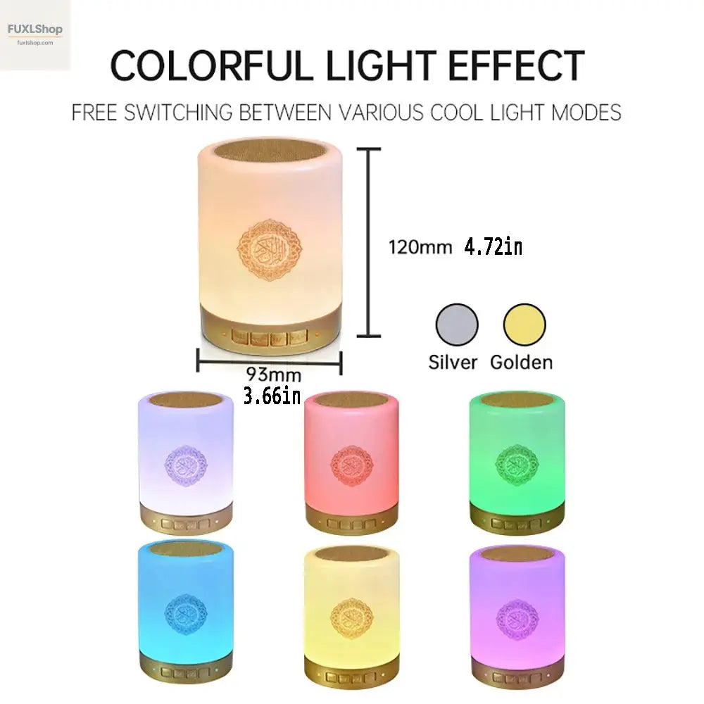 Azan Muslim Night Light Quran Portable Wireless Caixa De Som Bluetooth Speaker Music Sound Box Blutooth Holy Lamp Mini Baffle - FUXL-Shopify