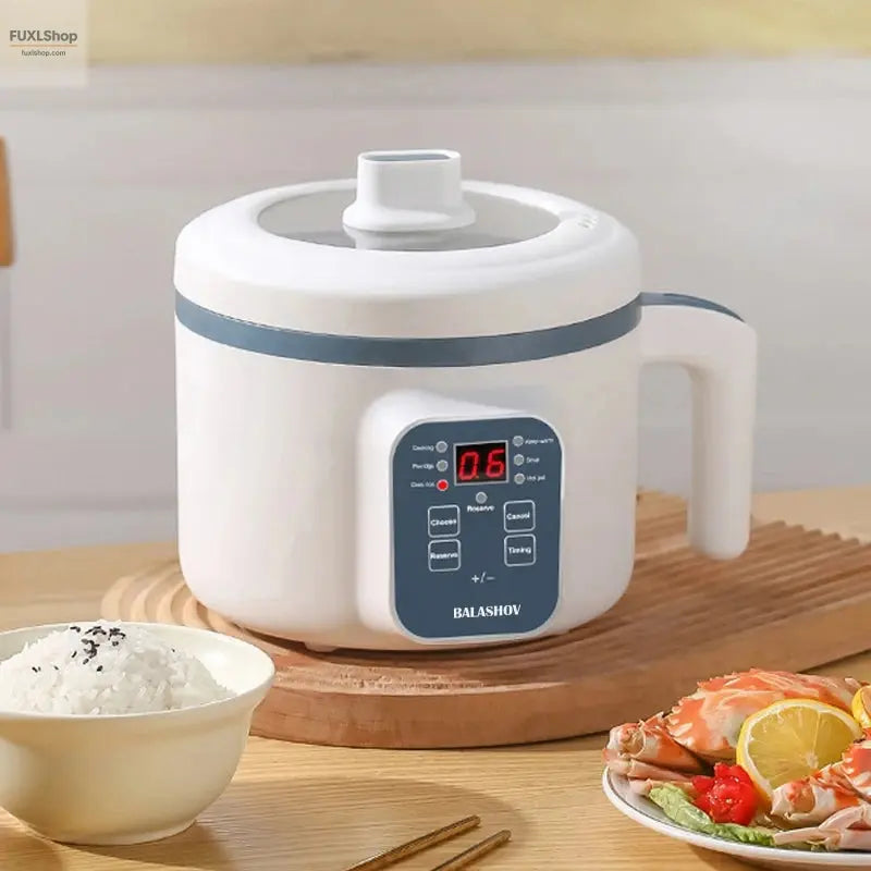 BALASHOV 1.7L Elektrischer Reiskocher – Mehrfunktions-Kochtopf mit Dampfkorb, 220V für Reis, Suppe & mehr (2-3 Personen) - FUXL-Shopify