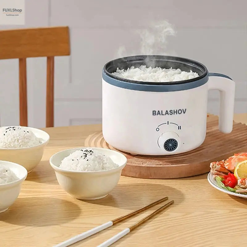 BALASHOV 1.7L Elektrischer Reiskocher – Mehrfunktions-Kochtopf mit Dampfkorb, 220V für Reis, Suppe & mehr (2-3 Personen) - FUXL-Shopify