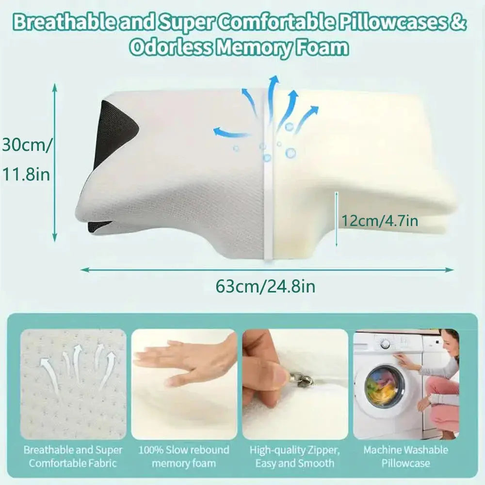 Butterfly Sleep Memory Neck Pillow – Slow Rebound Comfortable Memory Foam Pillow - FUXL-Shopify