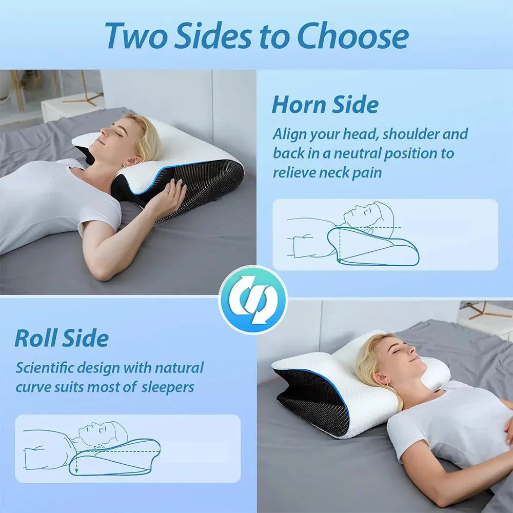 Butterfly Sleep Memory Neck Pillow – Slow Rebound Comfortable Memory Foam Pillow - FUXL-Shopify
