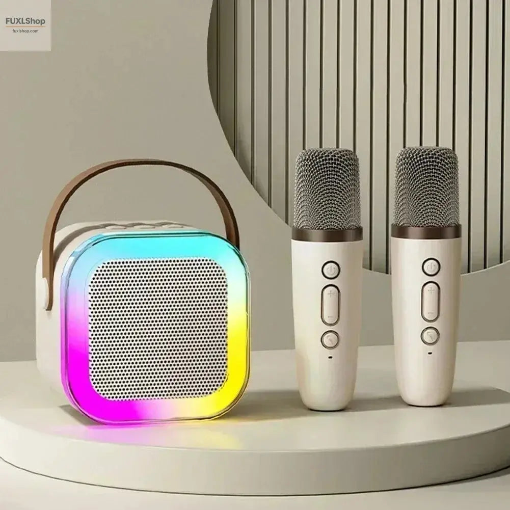 CHUBAN K12 Mini Karaoke Speaker – Tragbarer Bluetooth-Lautsprecher mit Mikrofon, RGB-Licht & KTV-Sound für Zuhause - FUXL-Shopify