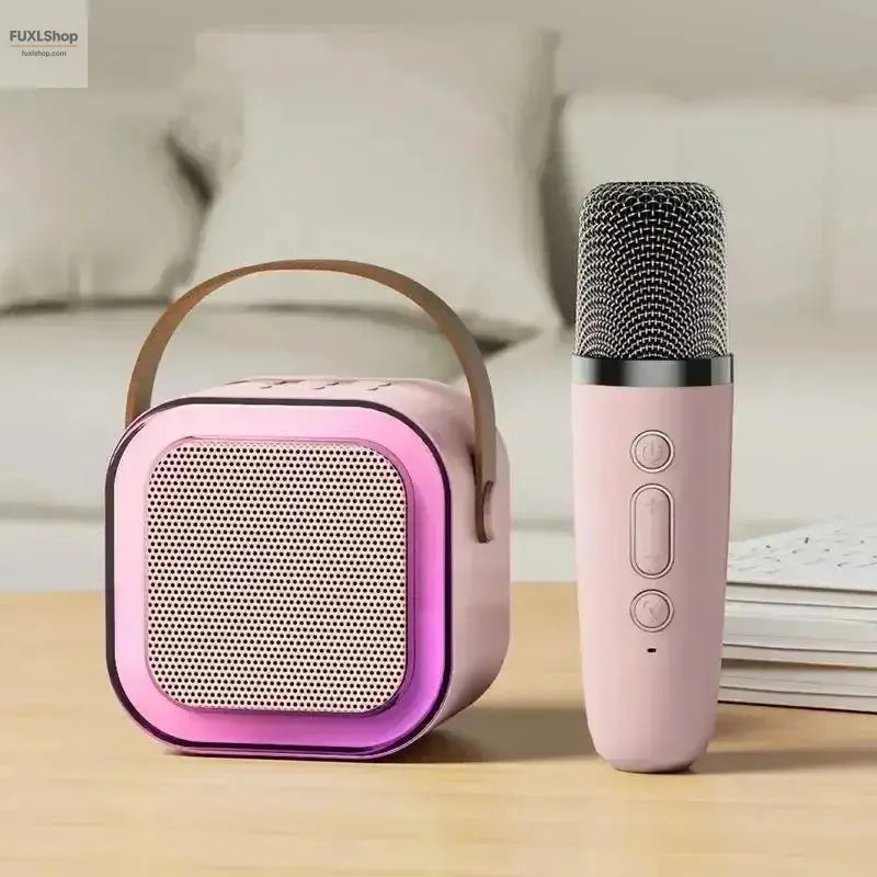 CHUBAN K12 Mini Karaoke Speaker – Tragbarer Bluetooth-Lautsprecher mit Mikrofon, RGB-Licht & KTV-Sound für Zuhause - FUXL-Shopify