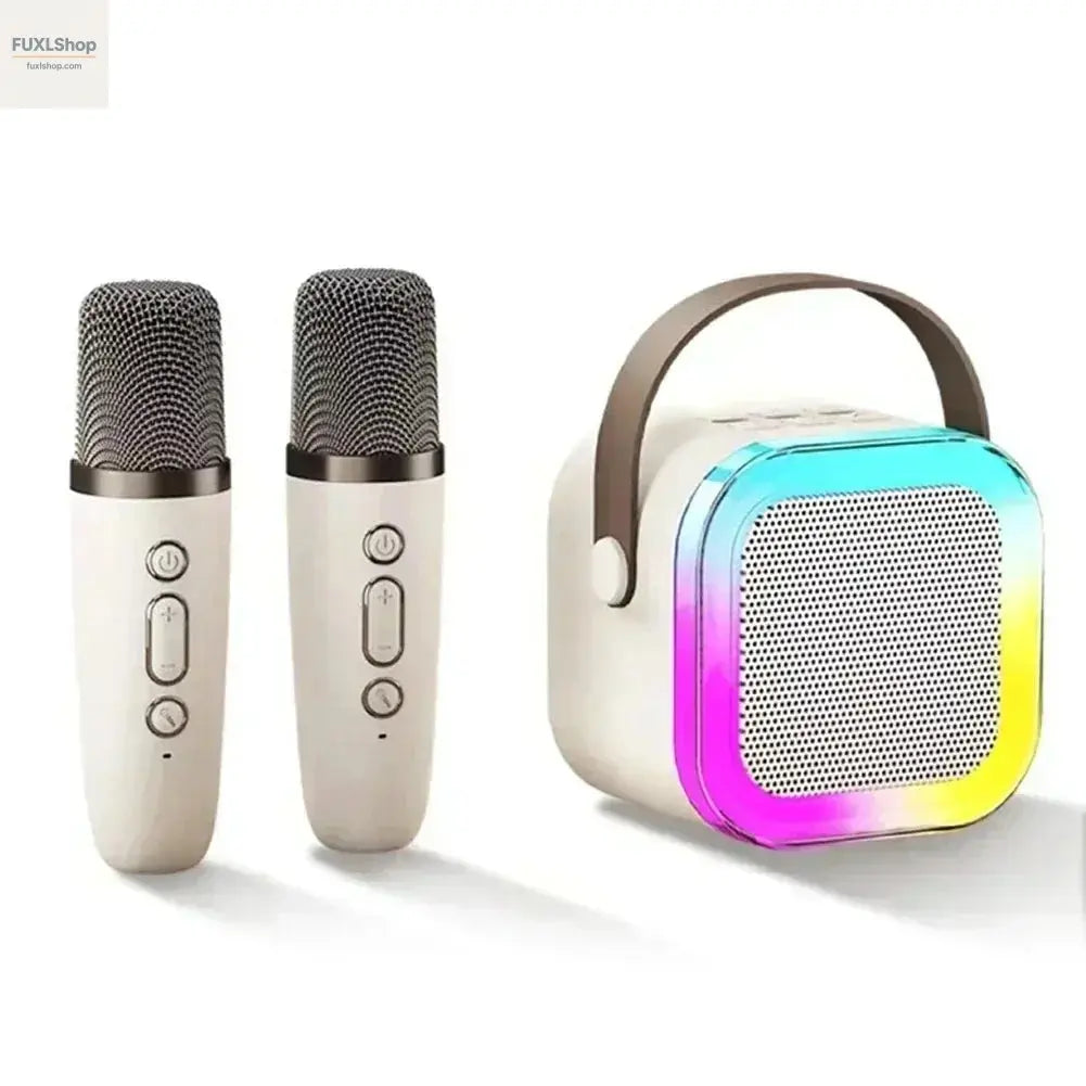 CHUBAN K12 Mini Karaoke Speaker – Tragbarer Bluetooth-Lautsprecher mit Mikrofon, RGB-Licht & KTV-Sound für Zuhause - FUXL-Shopify