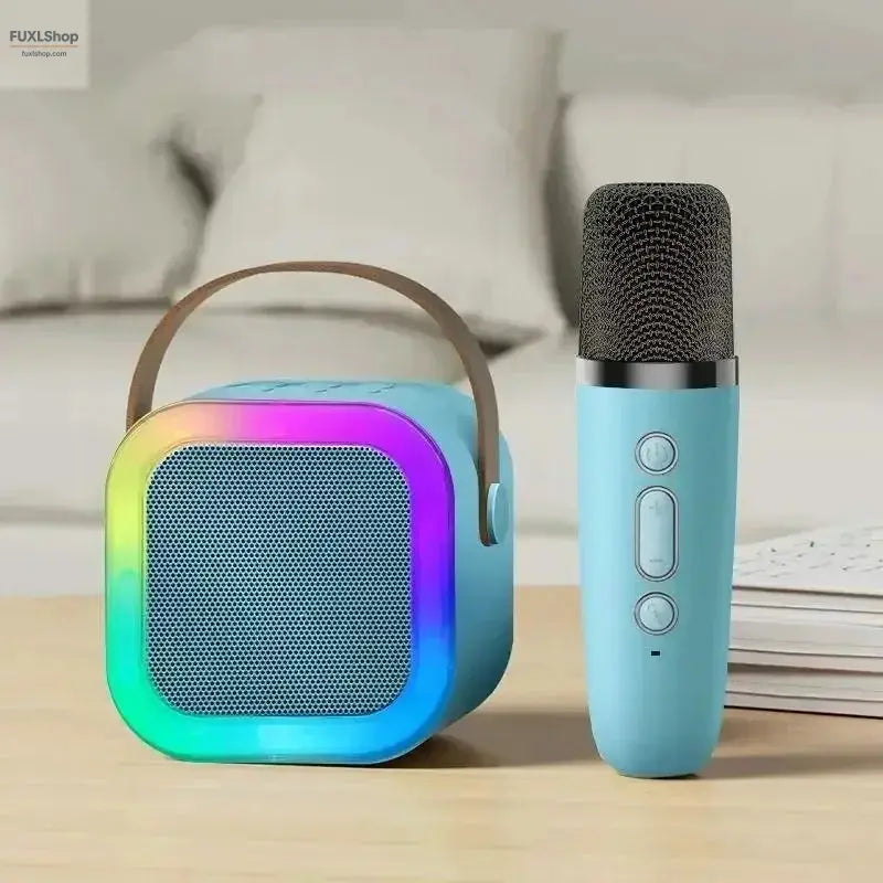 CHUBAN K12 Mini Karaoke Speaker – Tragbarer Bluetooth-Lautsprecher mit Mikrofon, RGB-Licht & KTV-Sound für Zuhause - FUXL-Shopify
