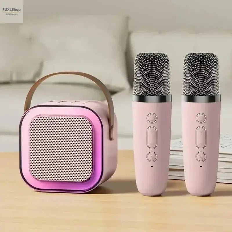 CHUBAN K12 Mini Karaoke Speaker – Tragbarer Bluetooth-Lautsprecher mit Mikrofon, RGB-Licht & KTV-Sound für Zuhause - FUXL-Shopify