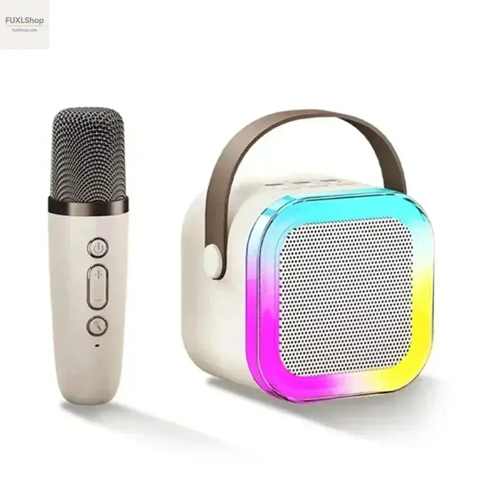 CHUBAN K12 Mini Karaoke Speaker – Tragbarer Bluetooth-Lautsprecher mit Mikrofon, RGB-Licht & KTV-Sound für Zuhause - FUXL-Shopify