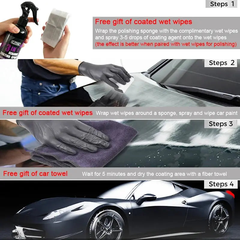Car Ceramic Nano Coating Liquid Coatin Nano Crystal Hydrophobic Layer Polishing Paint Coating Agent Car Polish Nanos Coatings FUXL-Shopify