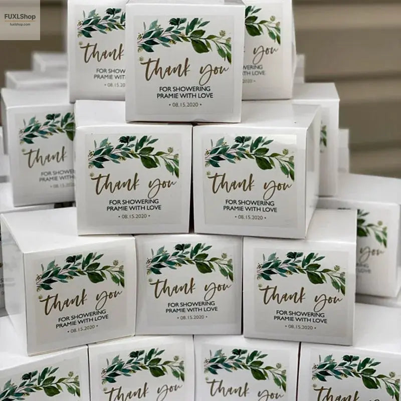 Custom Square Stickers Custom Logo Labels Square Packing Labels Promotion Shop Branding Packaging Social Media Gloss Stickers - FUXL-Shopify