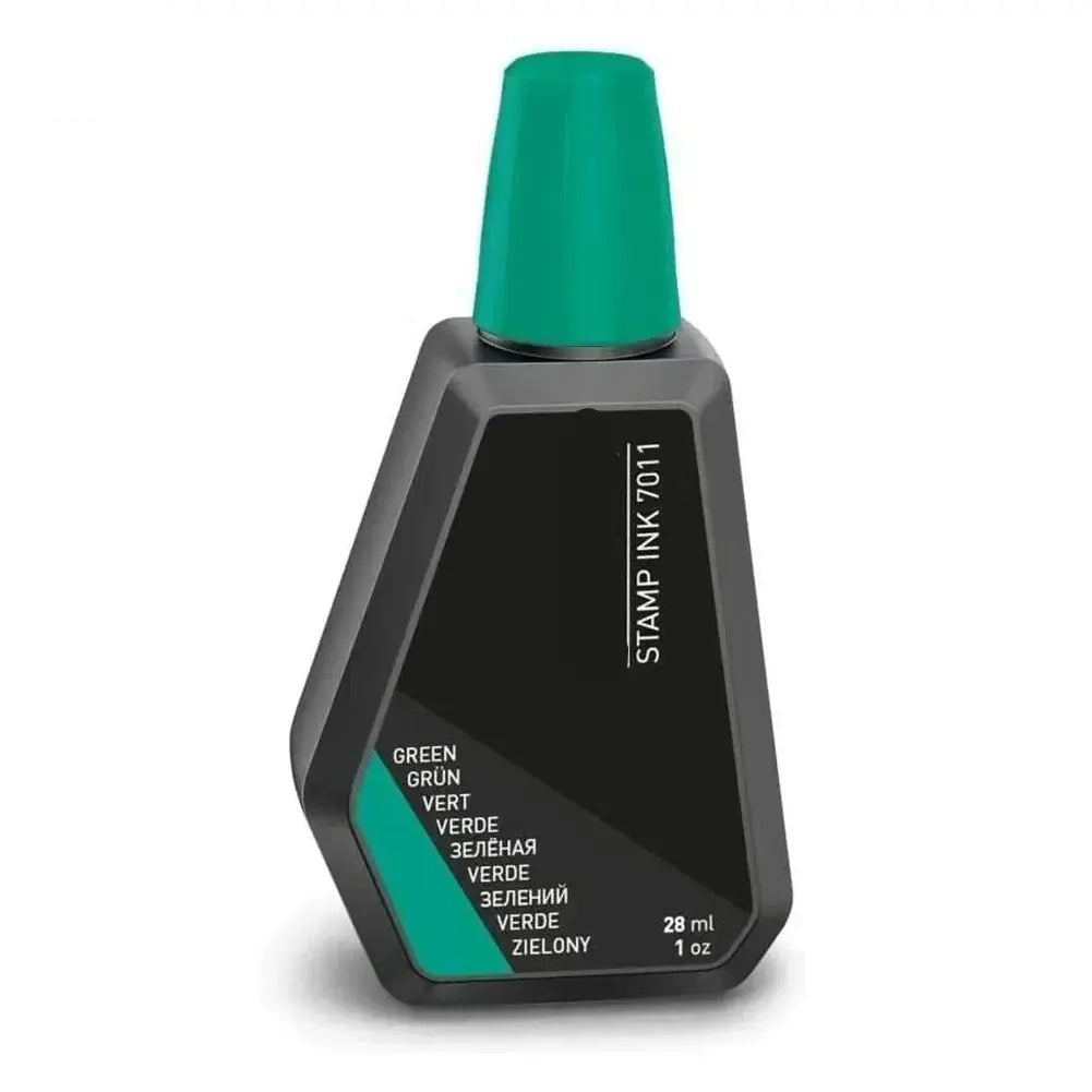 DAZZLEEX Trodat 7011 Stempelkissen Farbe – 28 ml (Rot/Blau/Schwarz/Grün/Lila) – Nachfülltinte für alle Stempelkissen - FUXL-Shopify