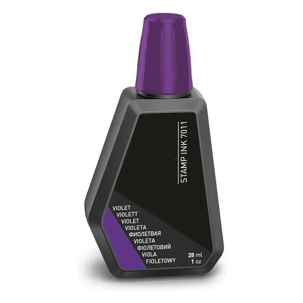 DAZZLEEX Trodat 7011 Stempelkissen Farbe – 28 ml (Rot/Blau/Schwarz/Grün/Lila) – Nachfülltinte für alle Stempelkissen - FUXL-Shopify