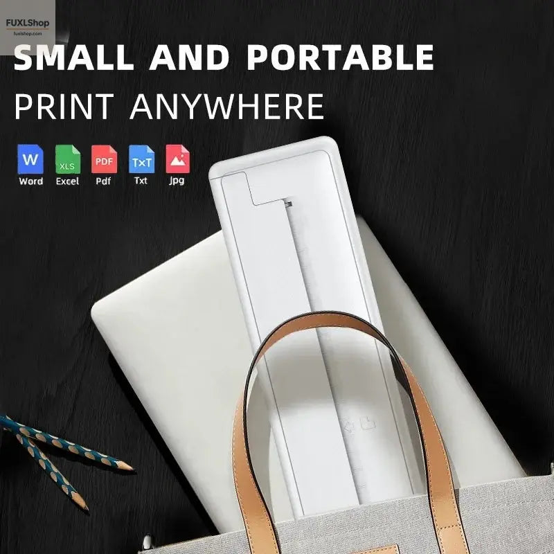 Tragbarer A4-Thermodrucker für das mobile Büro. Drahtloses, tintenloses A4-Thermopapierdruckgerät unterstützt Android/Apple/Windows - FUXL-Shopify