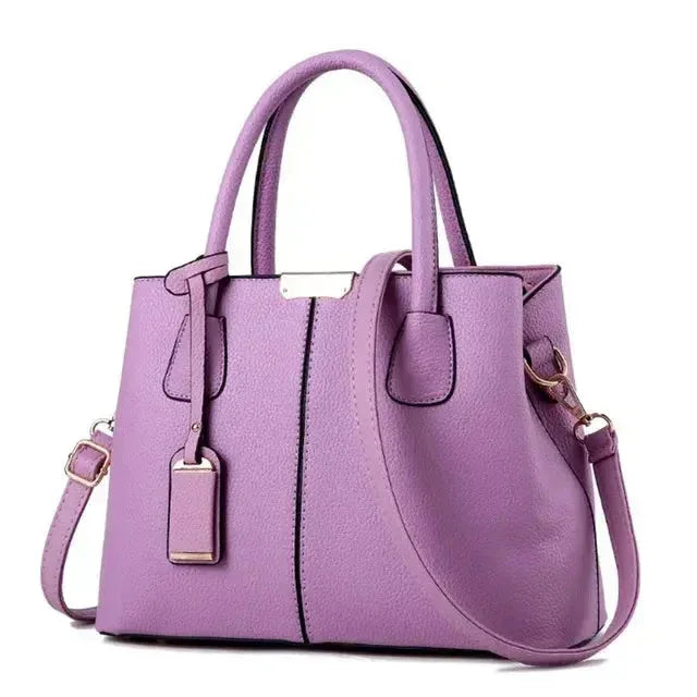 Damen Handtasche PU-Leder Schultertasche Reißverschluss Innenfächer Elegant Alltag Büro - FUXLShop