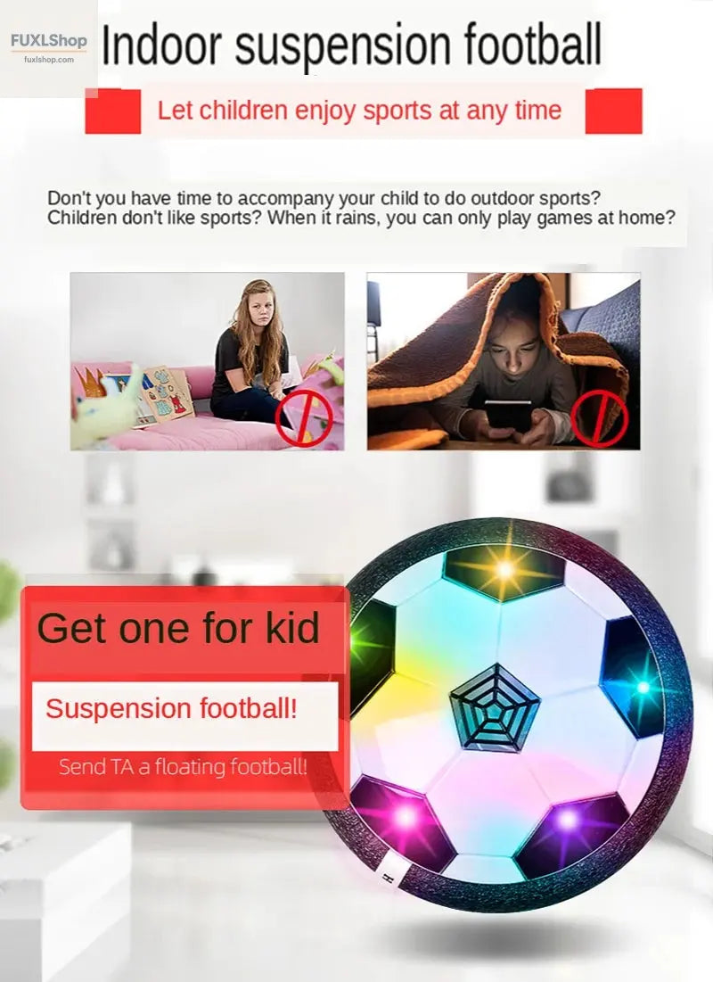 Elektrischer Schwebe-Fußball für Kinder – LED & Musik – Outdoor-Spielzeug - FUXL-Shopify
