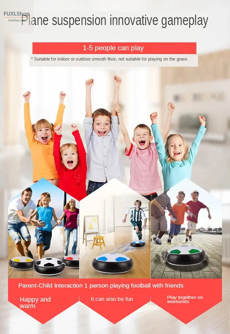 Elektrischer Schwebe-Fußball für Kinder – LED & Musik – Outdoor-Spielzeug - FUXL-Shopify