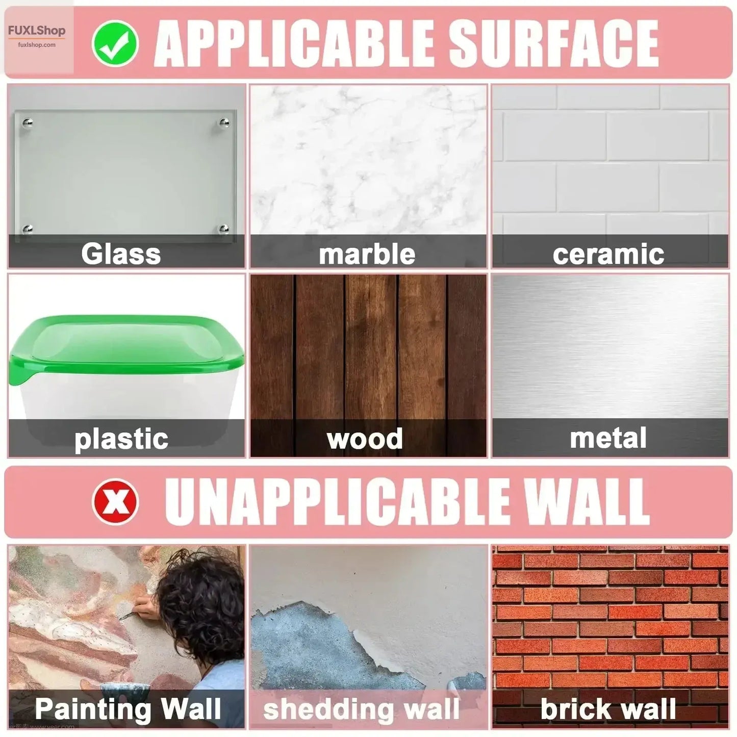 Extra Powerful Double Sided Adhesive Tape Contact Strong Waterproof Removable Mounting Tape for Walls Wood Tile Plastic - FUXL-Shopify