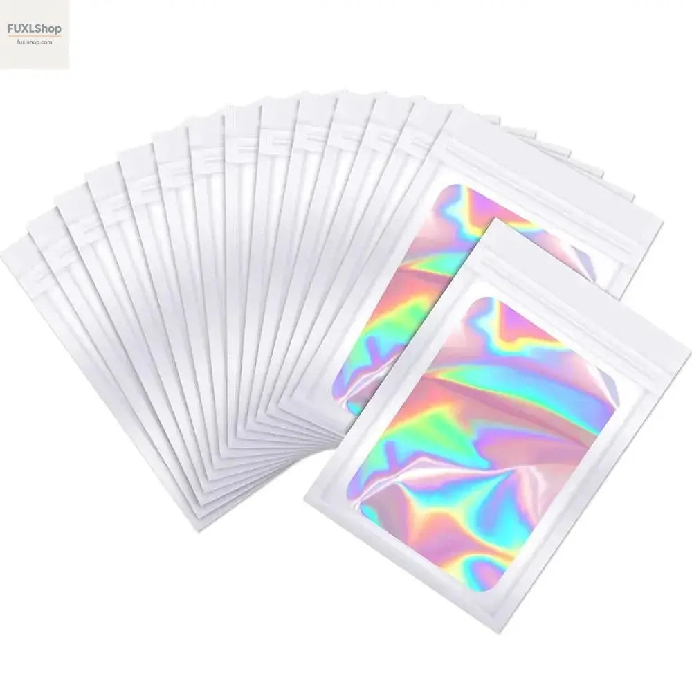 FUXL 100 Stück Wiederverschließbare Alufolie & Mylar Beutel – Frischhaltebeutel für Lebensmittel, Schmuck & Mehr - FUXL-Shopify