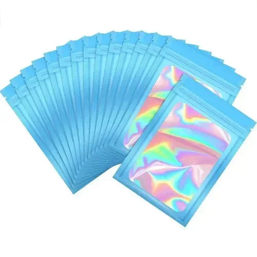 FUXL 100 Mylar & Alufolie Beutel 7×10cm – Wiederverschließbar, Aromadicht – für Lebensmittel, Kräuter & Schmuck - FUXLShop
