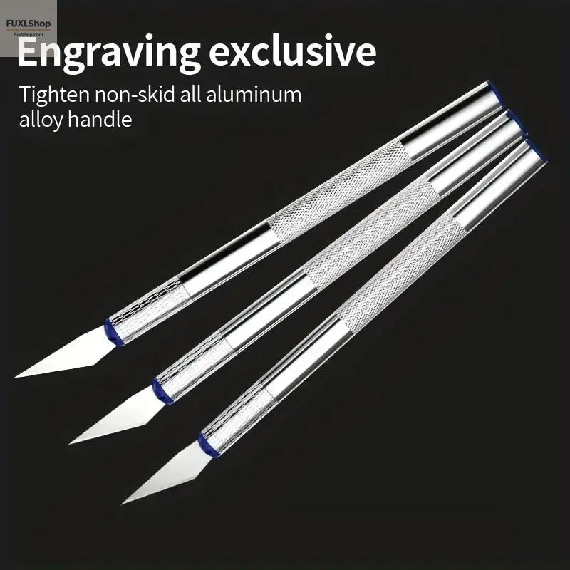 FUXL 13-teiliges Metall Gravierwerkzeug Set – Präzisions-Messer, Stichel & Schneidwerkzeuge für DIY, Papierschnitte, Reparaturen & Handgravur - FUXL-Shopify