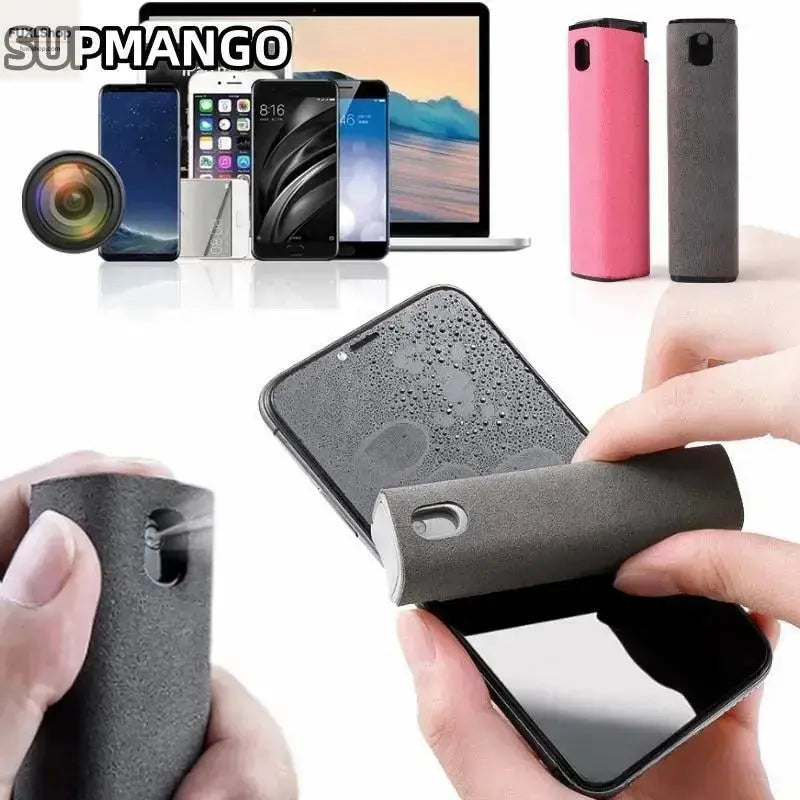 2in1 Mikrofaser-Bildschirmreiniger Set – Sprühflasche & Premium-Tuch für Handy, iPad, Compute, Fernseher - FUXL-Shopify