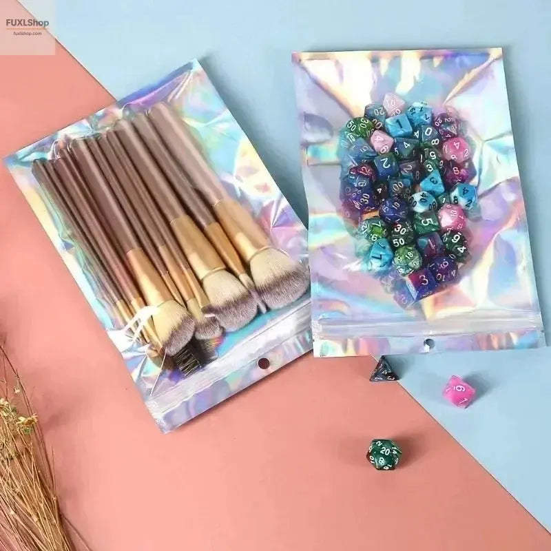FUXL 50/10 Stück Laser-Versiegelte Beutel – Holographische Frischebeutel für Lebensmittel, Süßigkeiten & Schmuck - FUXL-Shopify