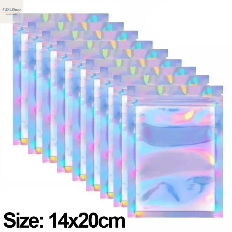 FUXL 50/10 Stück Laser-Versiegelte Beutel – Holographische Frischebeutel für Lebensmittel, Süßigkeiten & Schmuck - FUXL-Shopify
