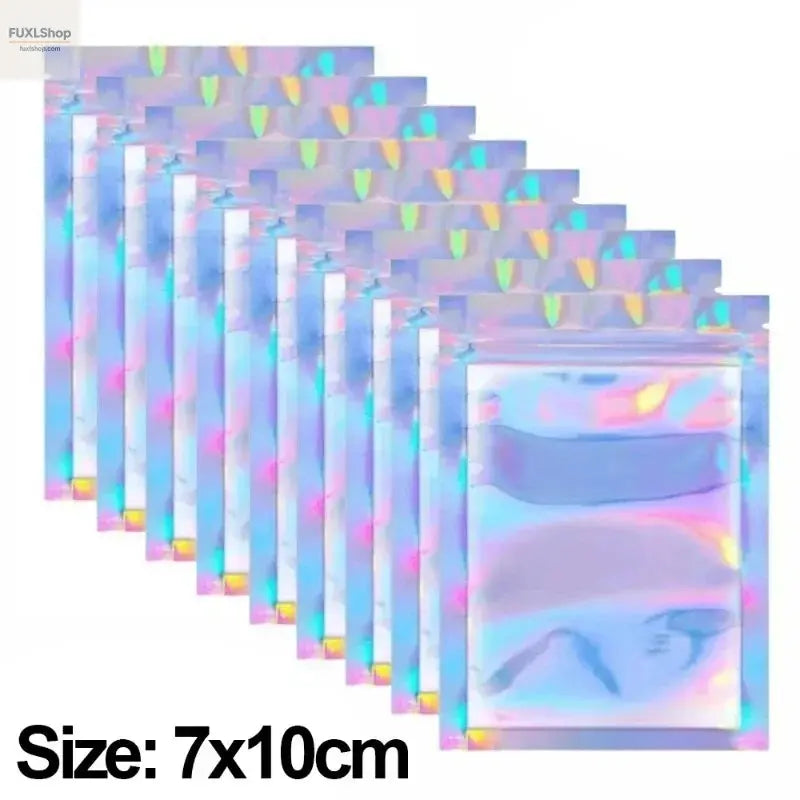 FUXL 50/10 Stück Laser-Versiegelte Beutel – Holographische Frischebeutel für Lebensmittel, Süßigkeiten & Schmuck - FUXL-Shopify
