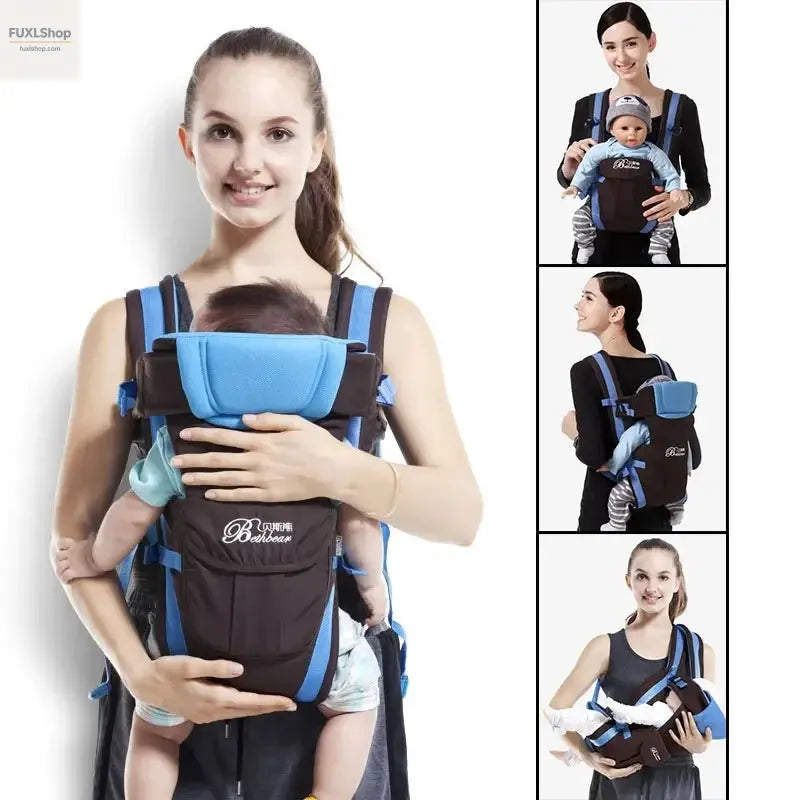 FUXL Baby Sling Carrier – 4-in-1 Ergonomische Tragehilfe für Neugeborene bis Kleinkinder (0-2 Jahre) - FUXL-Shopify