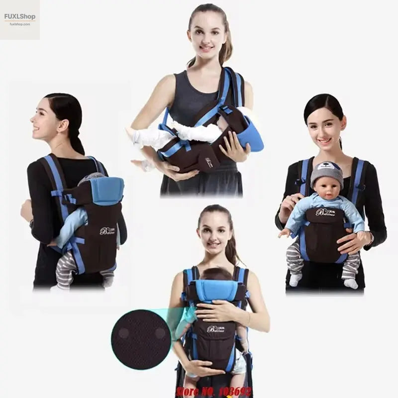 FUXL Baby Sling Carrier – 4-in-1 Ergonomische Tragehilfe für Neugeborene bis Kleinkinder (0-2 Jahre) - FUXL-Shopify