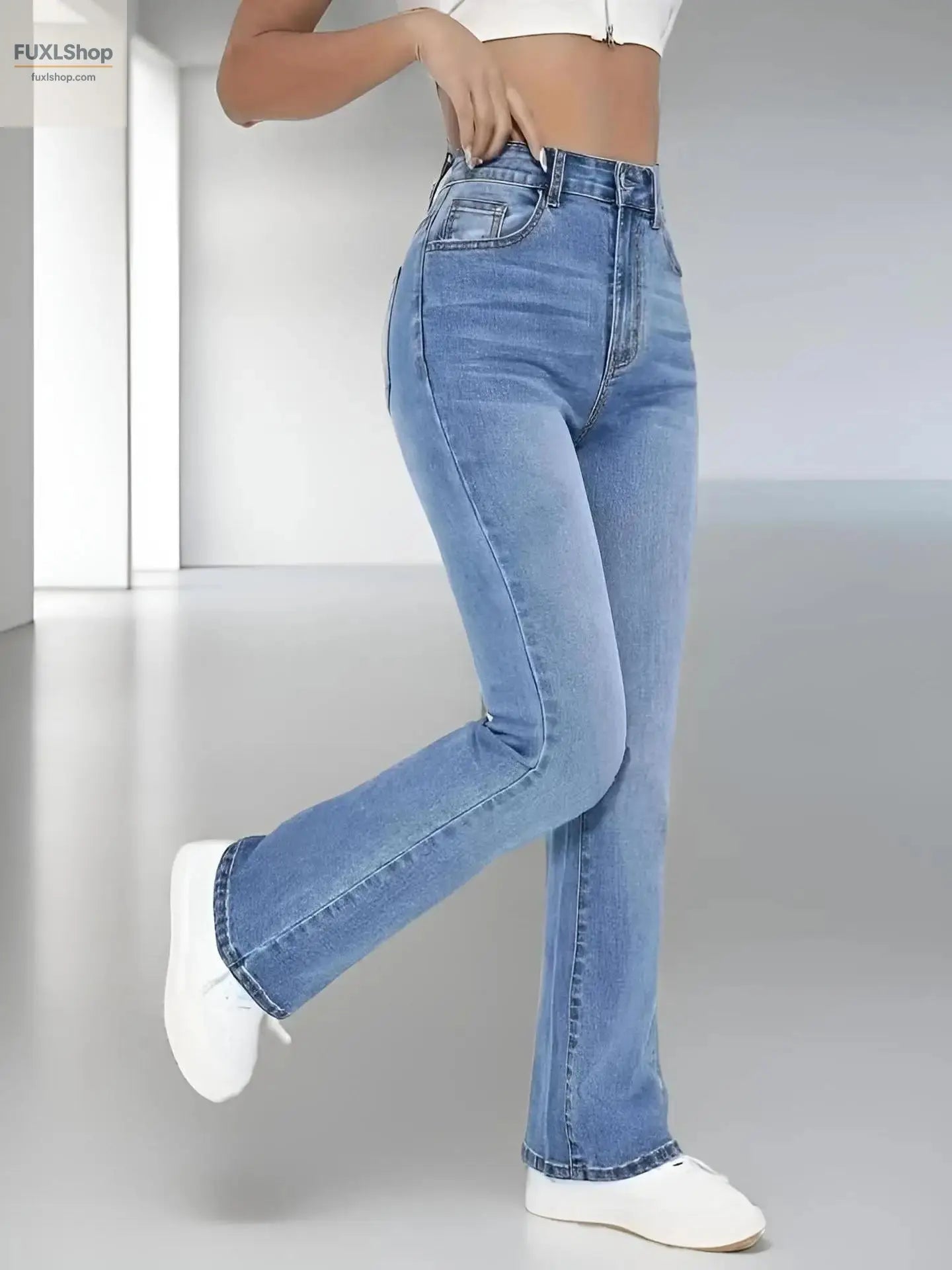 FUXL Damenjeans – High Waist, Straight Cut, Leichtes Stretch-Denim für jeden Tag - FUXL-Shopify