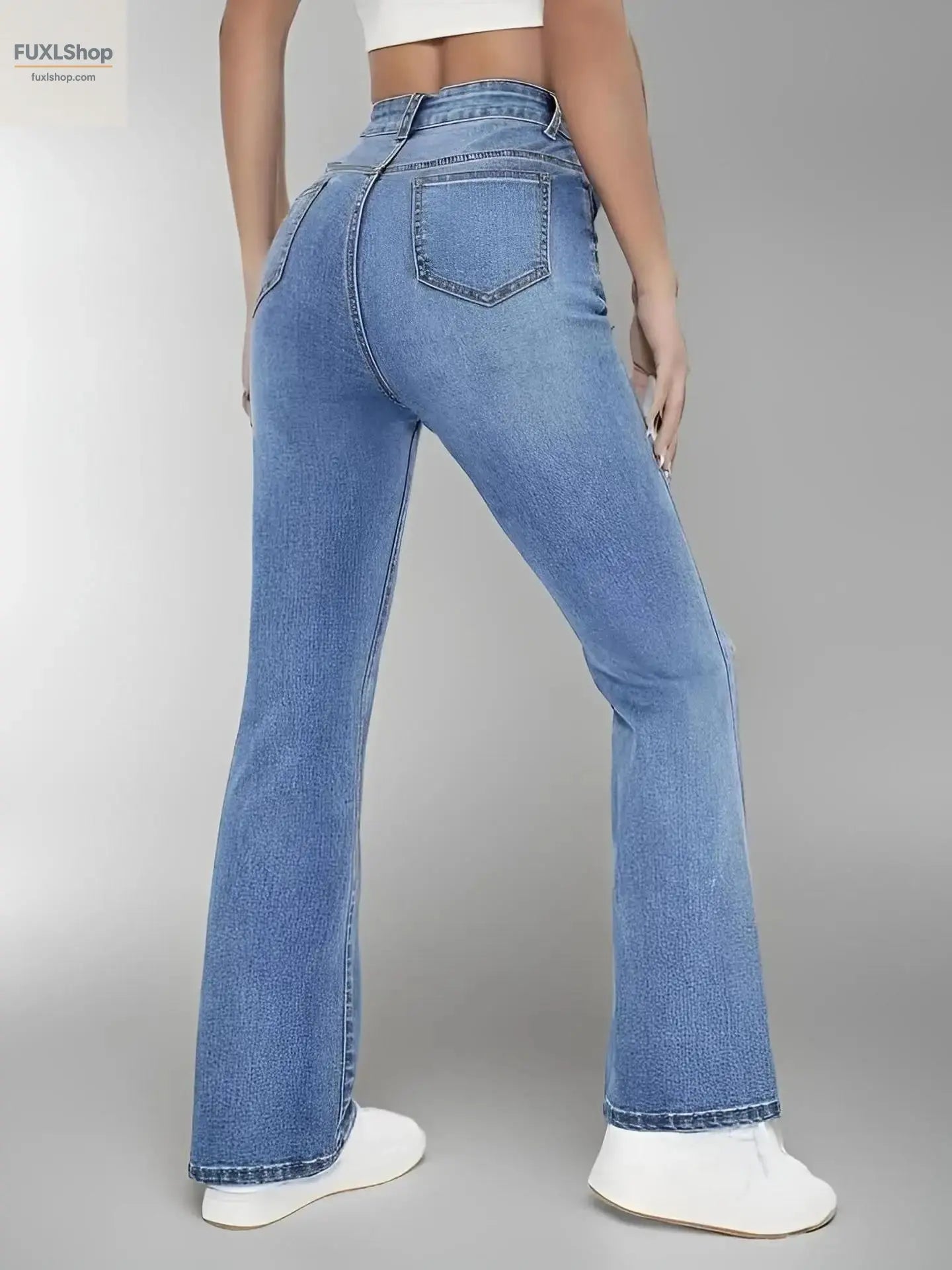 FUXL Damenjeans – High Waist, Straight Cut, Leichtes Stretch-Denim für jeden Tag - FUXL-Shopify