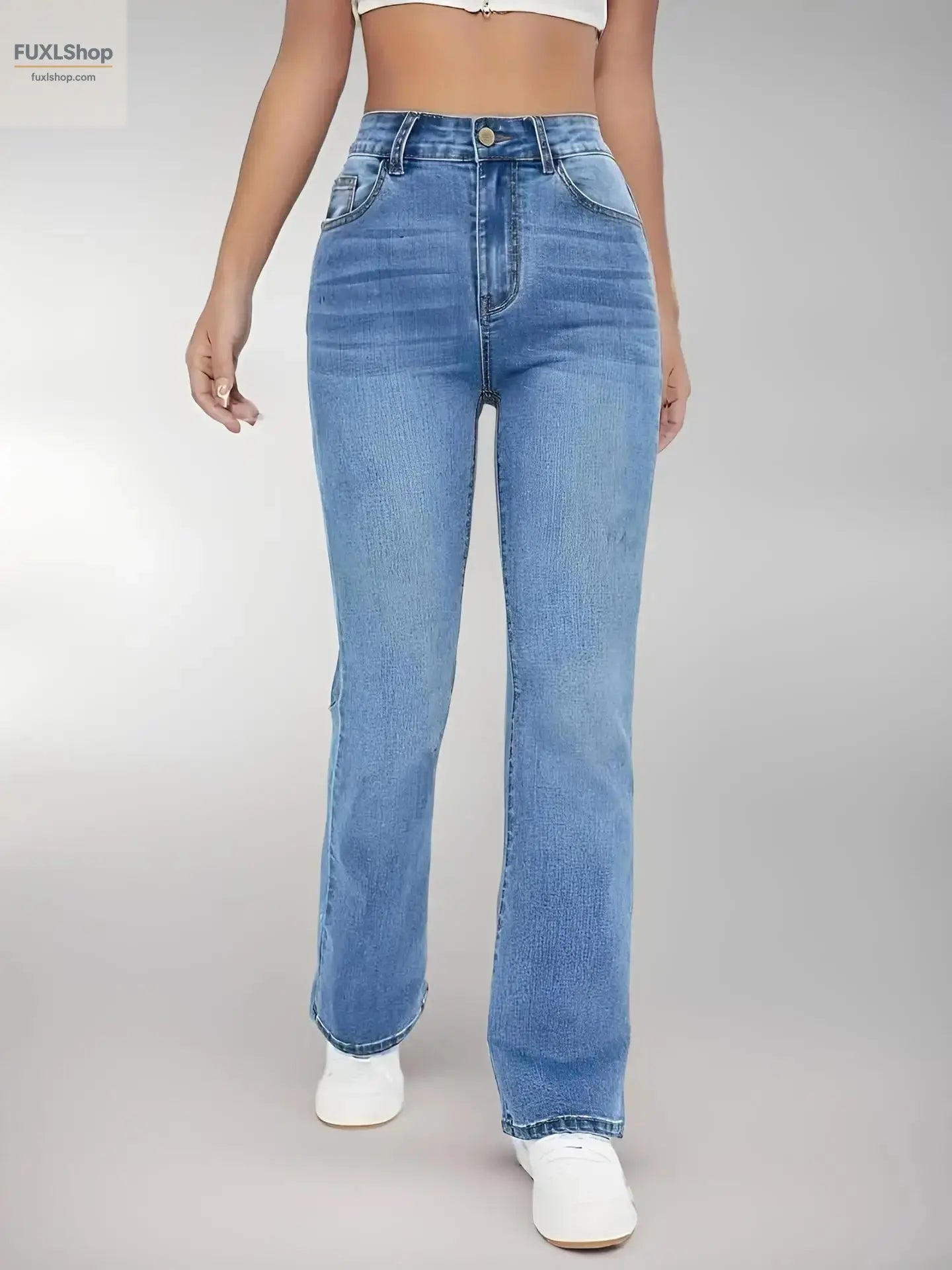FUXL Damenjeans – High Waist, Straight Cut, Leichtes Stretch-Denim für jeden Tag - FUXL-Shopify