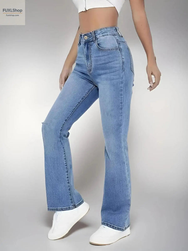 FUXL Damenjeans – High Waist, Straight Cut, Leichtes Stretch-Denim für jeden Tag - FUXL-Shopify