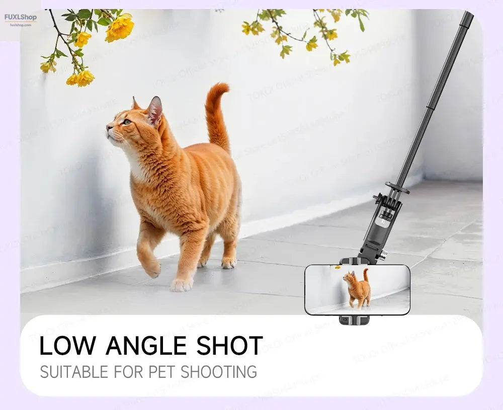 FUXL Handheld Gimbal 360° AI Face Tracking – Stabilisierter Selfie Stick mit Fernbedienung & Stativ für Smartphones - FUXL-Shopify