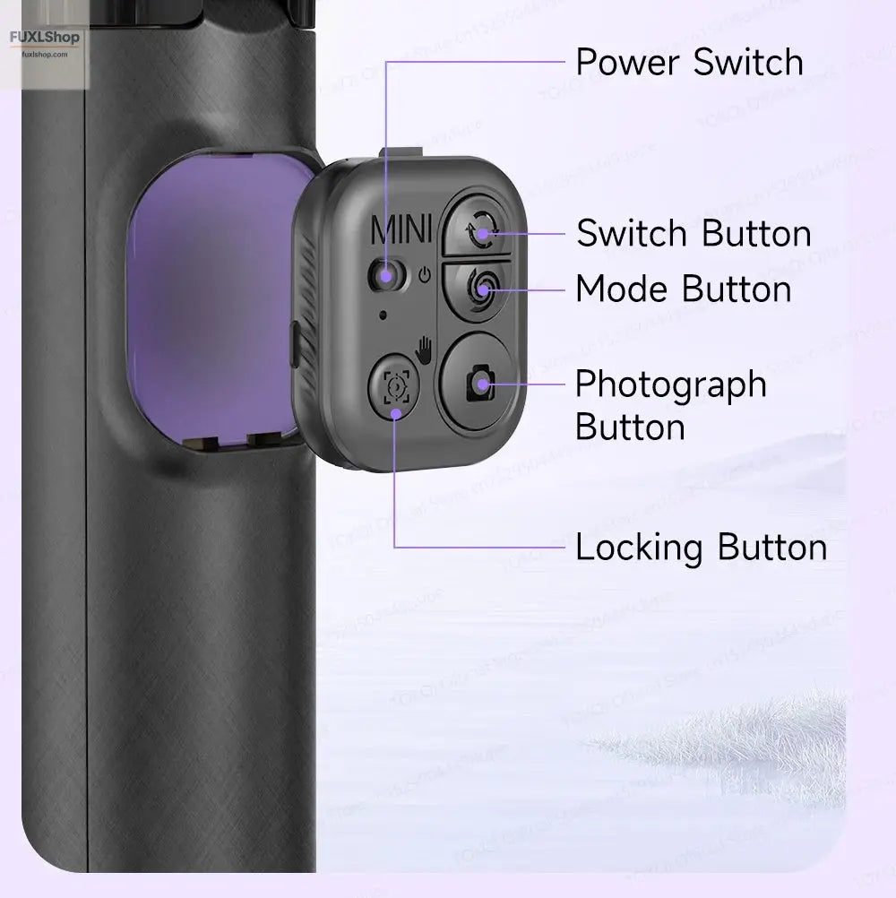 FUXL Handheld Gimbal 360° AI Face Tracking – Stabilisierter Selfie Stick mit Fernbedienung & Stativ für Smartphones - FUXL-Shopify