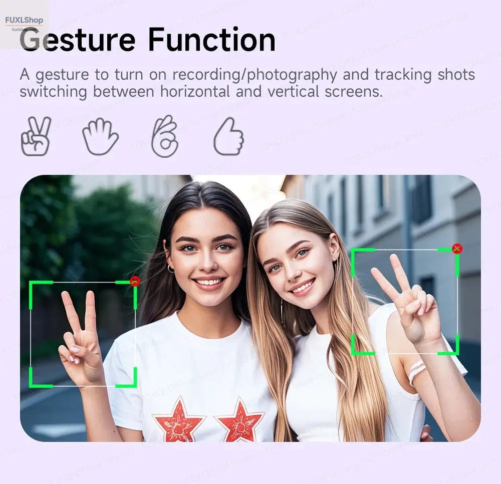 FUXL Handheld Gimbal 360° AI Face Tracking – Stabilisierter Selfie Stick mit Fernbedienung & Stativ für Smartphones - FUXL-Shopify