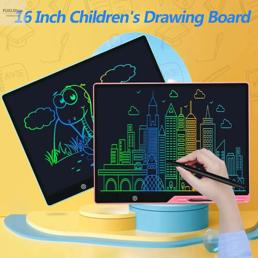 16-Zoll LCD Malbrett für Kinder | USB-aufladbare Schreibtafel | Zeichenbrett ab 3 Jahren | Lernspielzeug & Geschenk - FUXL-Shopify