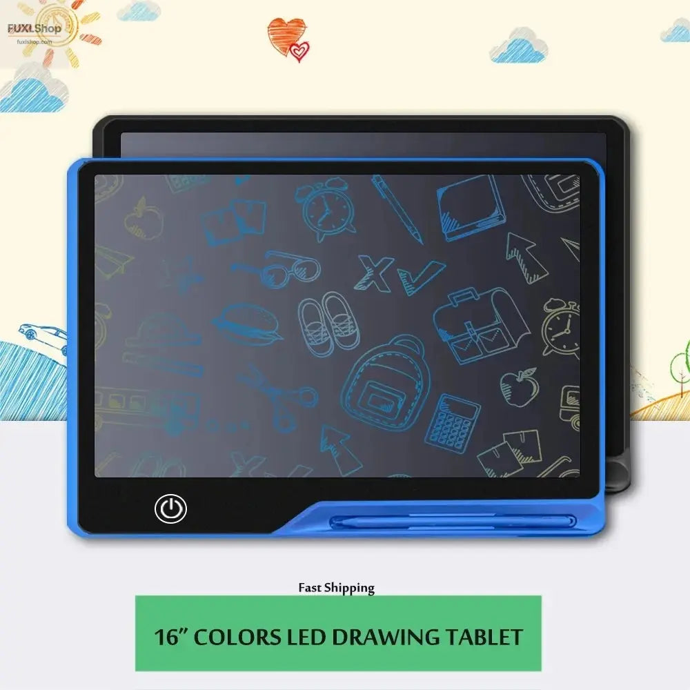 16-Zoll LCD Malbrett für Kinder | USB-aufladbare Schreibtafel | Zeichenbrett ab 3 Jahren | Lernspielzeug & Geschenk - FUXL-Shopify