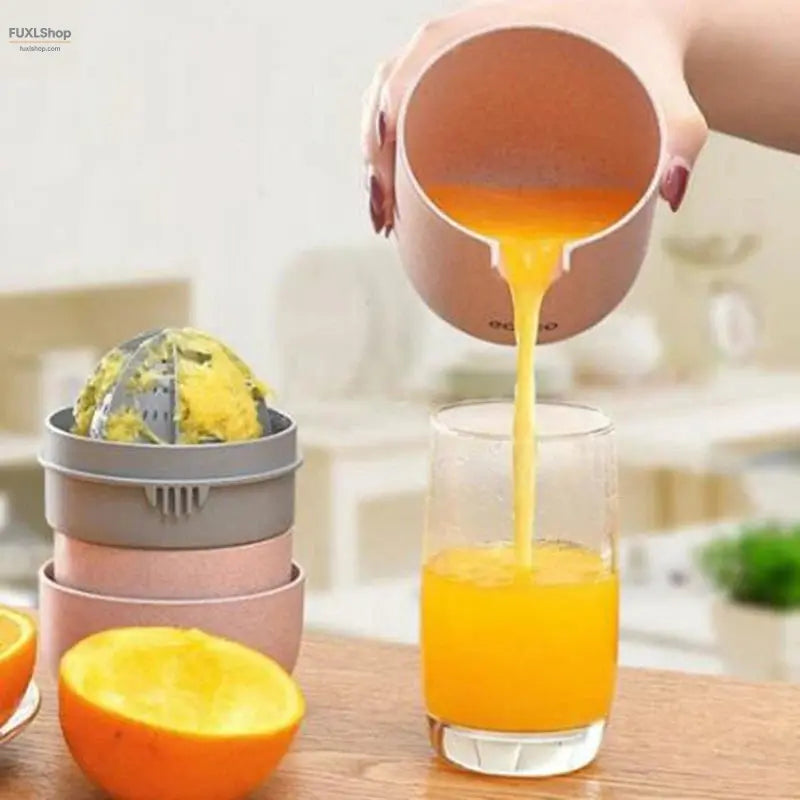 FUXL Manuelle Zitruspresse – Premium Mini-Saftpresse für Orangen, Zitronen & Limetten mit rutschfestem Design - FUXL-Shopify